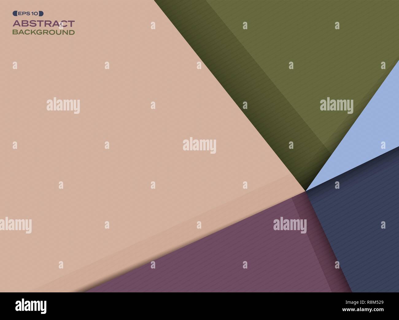 Résumé de télévision en couleur de fond simple avec ombre de papier découpées, vector eps10 Illustration de Vecteur