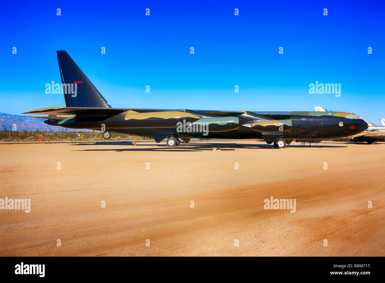 Boeing B52D Stratofortress avion bombardier stratégique à l'affiche au Pima Air & Space Museum à Tucson, AZ Banque D'Images