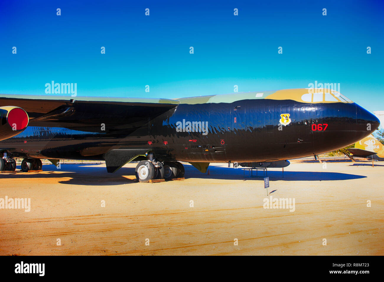 Boeing B52D Stratofortress avion bombardier stratégique à l'affiche au Pima Air & Space Museum à Tucson, AZ Banque D'Images