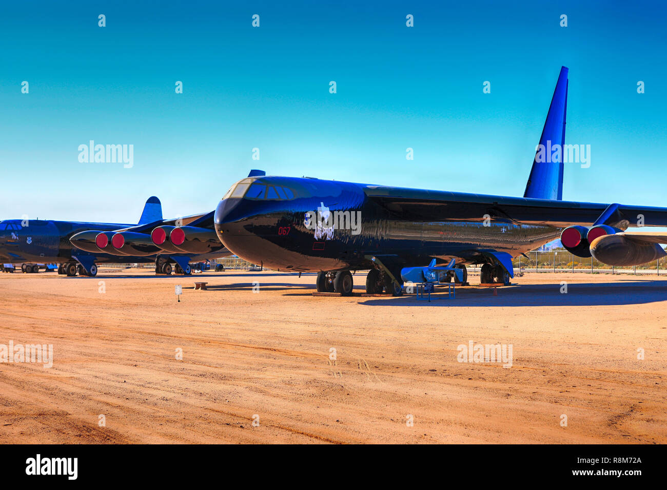 Boeing B52D Stratofortress avion bombardier stratégique à l'affiche au Pima Air & Space Museum à Tucson, AZ Banque D'Images