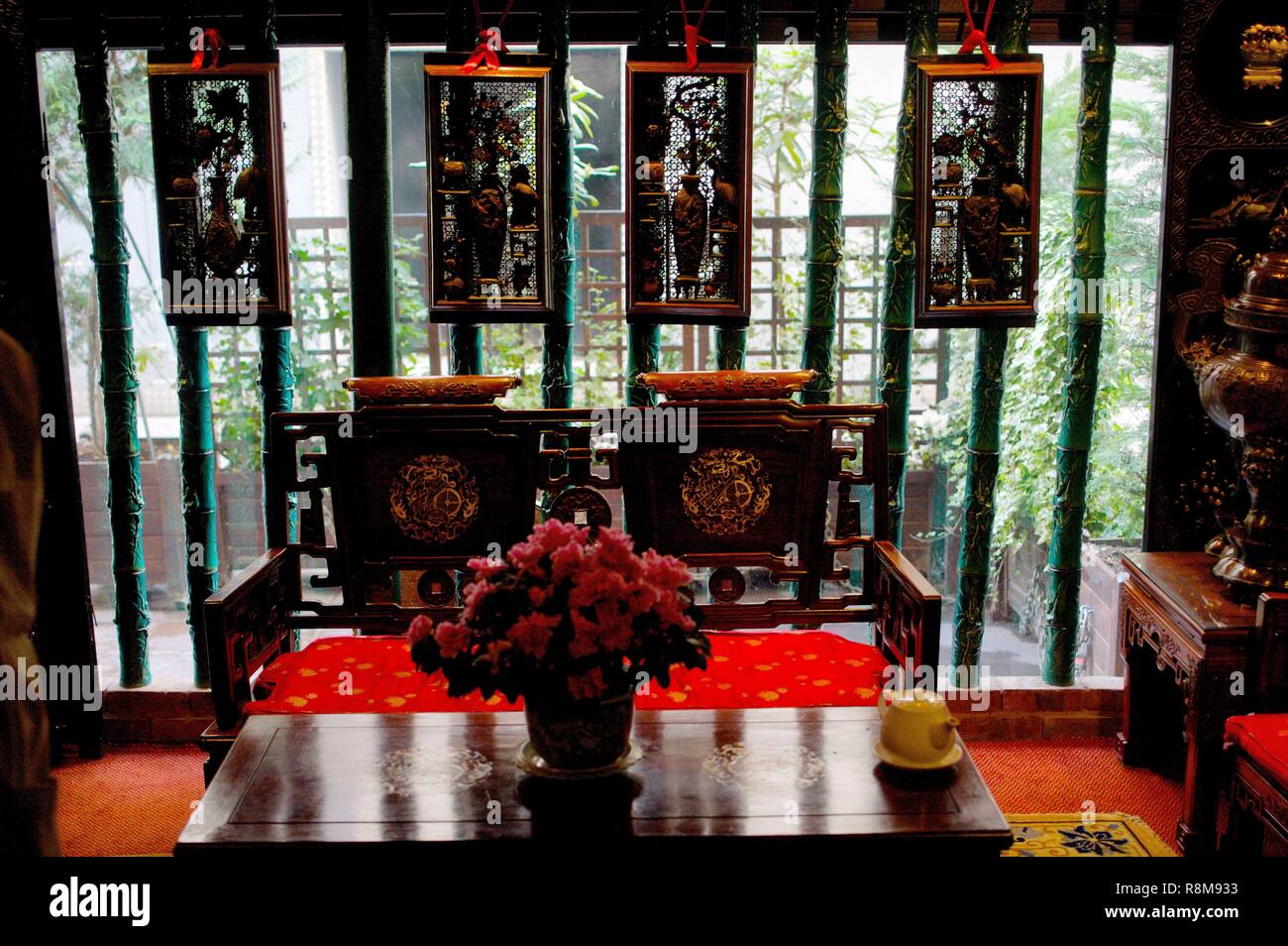 France, Paris, Chinese Restaurant Chez Vong Banque D'Images