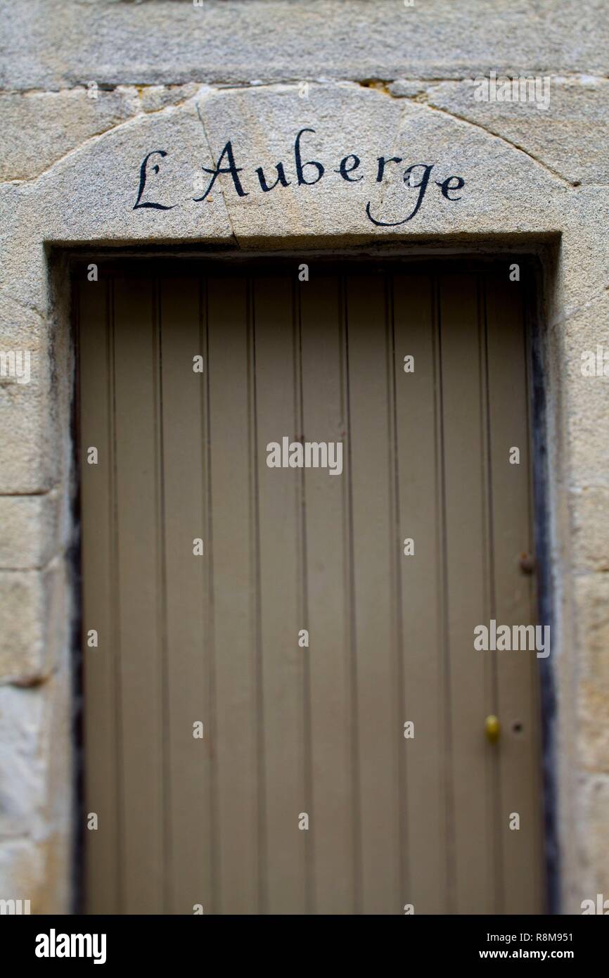 La France, Finistère, Audierne, L'Auberge restaurant Banque D'Images
