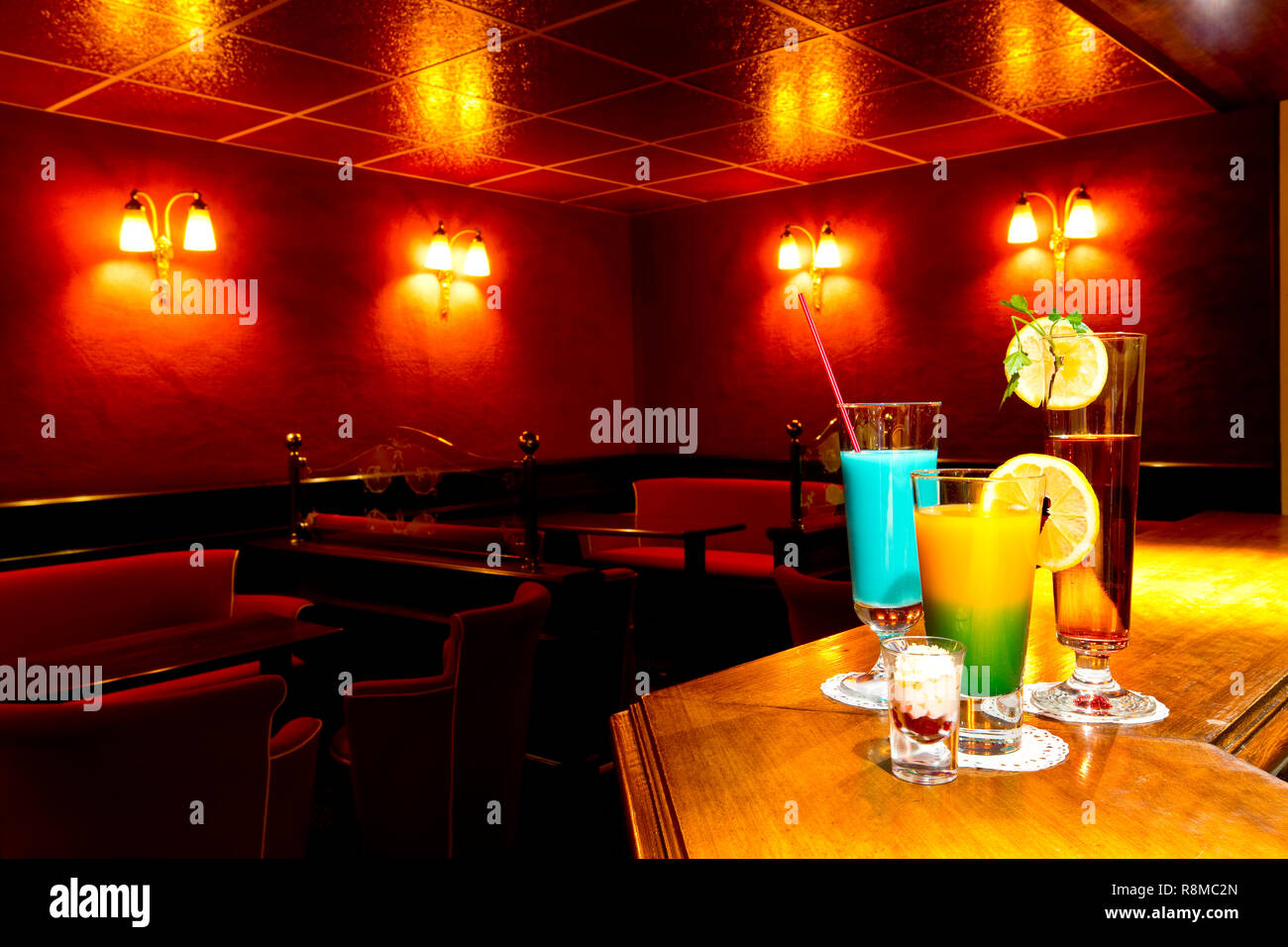 Cocktail dans un pub Banque D'Images