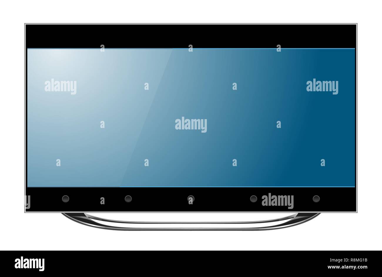 Télévision écran plat lcd led vector illustration Illustration de Vecteur