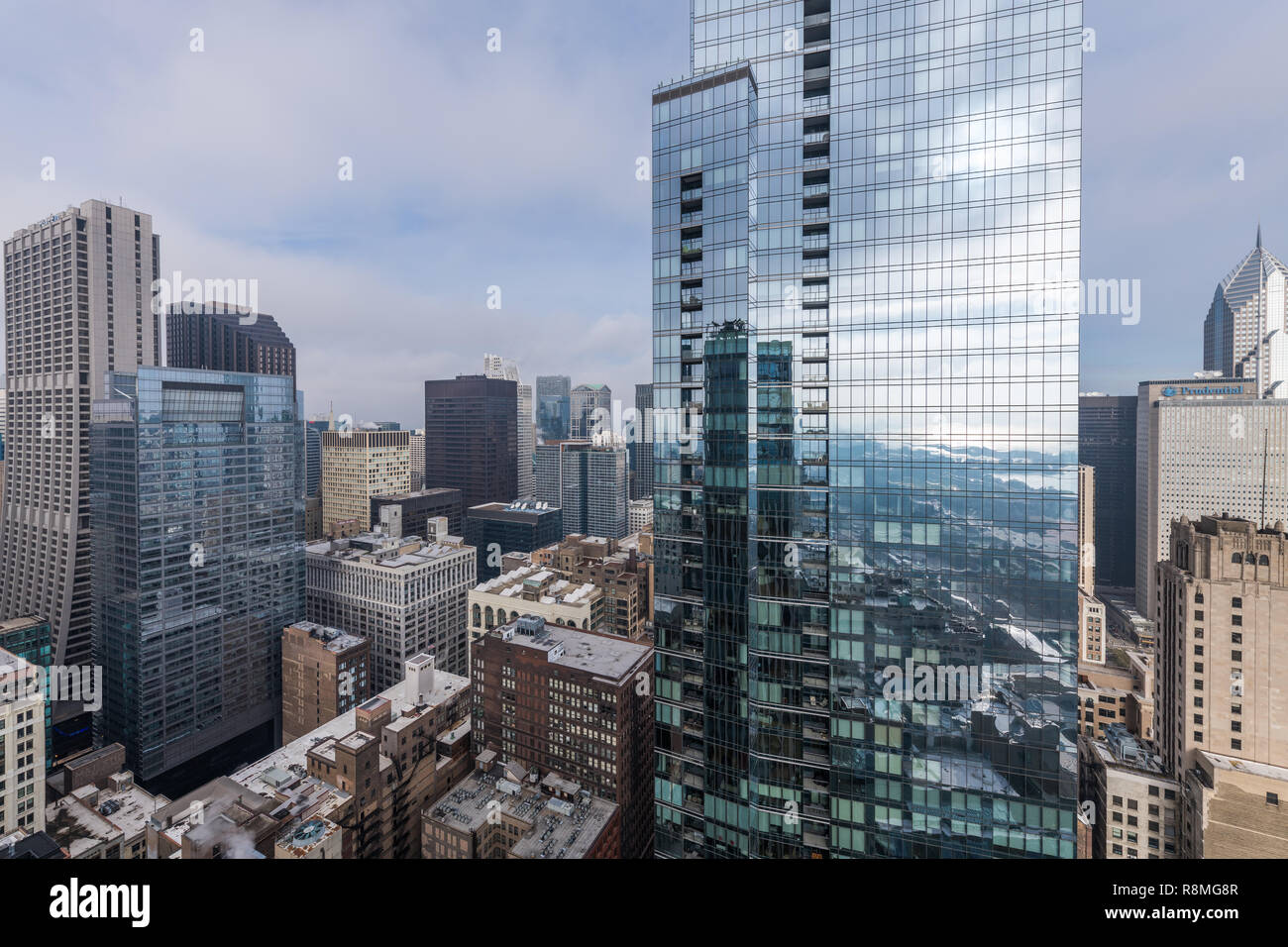 Bâtiments dans le centre-ville de Chicago Banque D'Images
