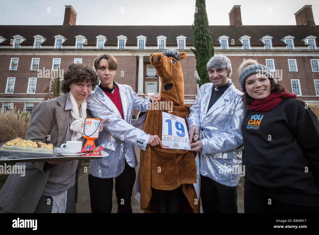 Londres, Royaume-Uni. 14Th Dec 2018. La pantomime de Noël annuel Londres Course de chevaux dans la région de Greenwich. Crédit : Guy Josse/Alamy Live News Banque D'Images