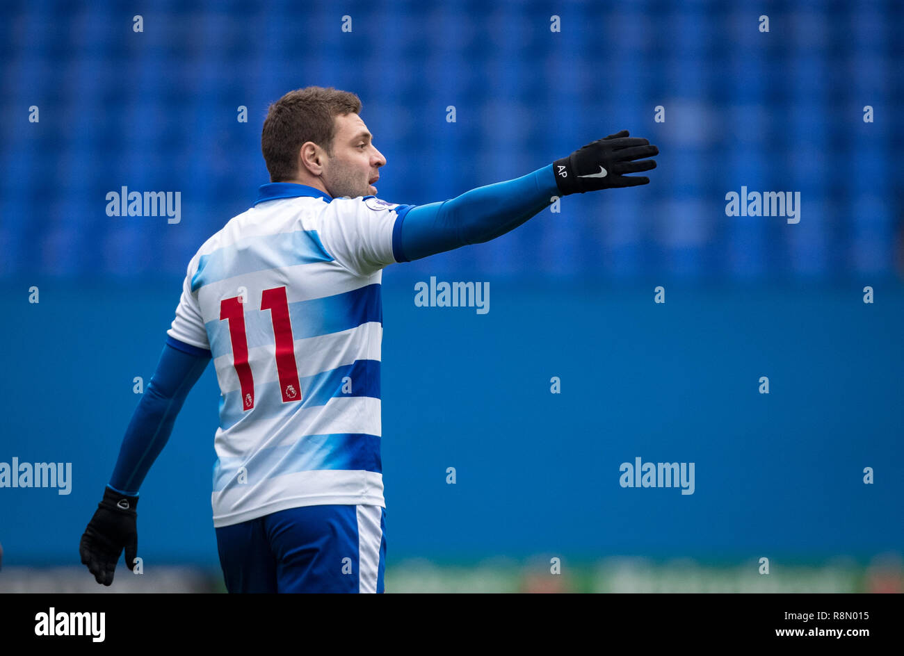 Reading, UK. Dec 16, 2018. Adrian Popa de lire U23 au cours de la Premier League Division 2 2 match entre la lecture d'U23 et U23 Manchester United au stade Madejski, lecture, l'Angleterre le 16 décembre 2018. Photo par Andy Rowland. Crédit : Andrew Rowland/Alamy Live News Banque D'Images