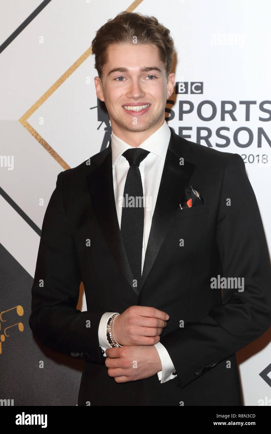 Birmingham, UK. Dec 16, 2018. Sur l'AJ Pritchard tapis rouge à la BBC Sports Personality Of The Year 2018 au Resorts World Arena. Credit : Keith Mayhew SOPA/Images/ZUMA/Alamy Fil Live News Banque D'Images