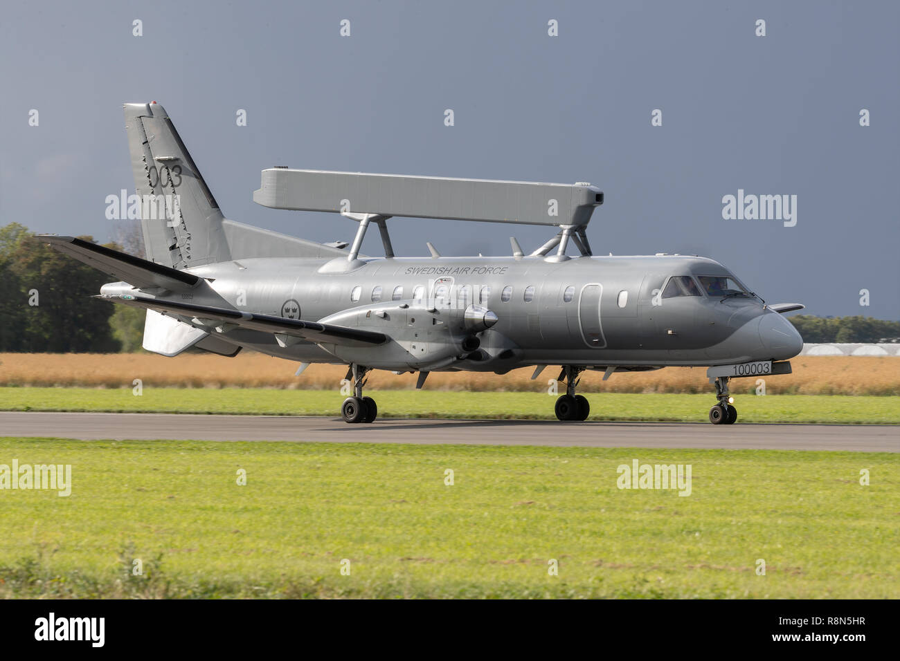 Le Saab 340 AEW&C est un système aéroporté de détection lointaine et de contrôle (AEW&C) les aéronefs ; une variante de la Saab 340 est désigné S 100B Argus. Banque D'Images