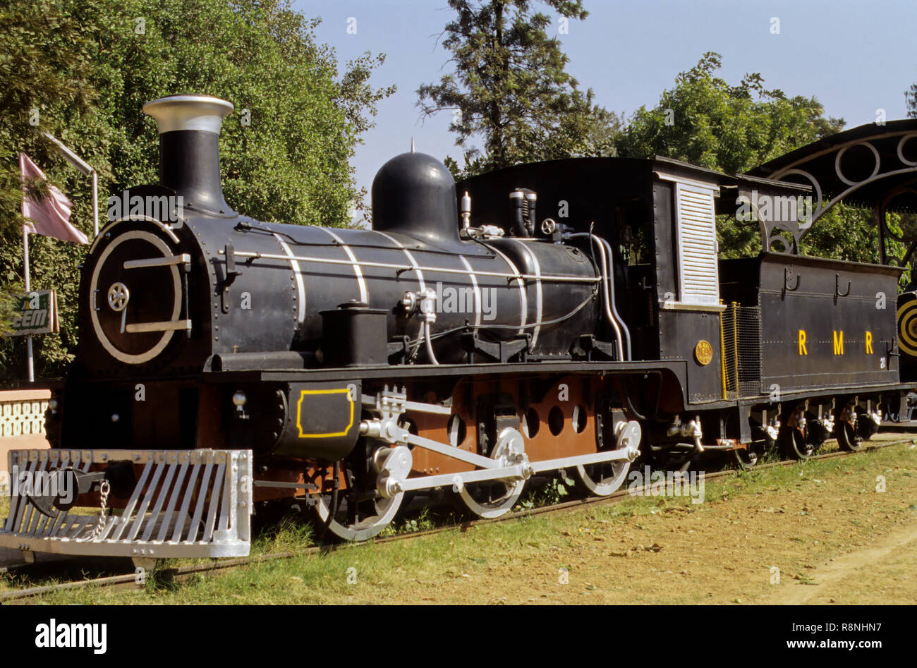 Machine à vapeur en Railway museum Banque D'Images