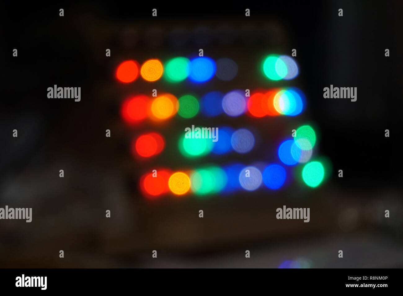 Lampe led multi couleur du panneau de Banque D'Images