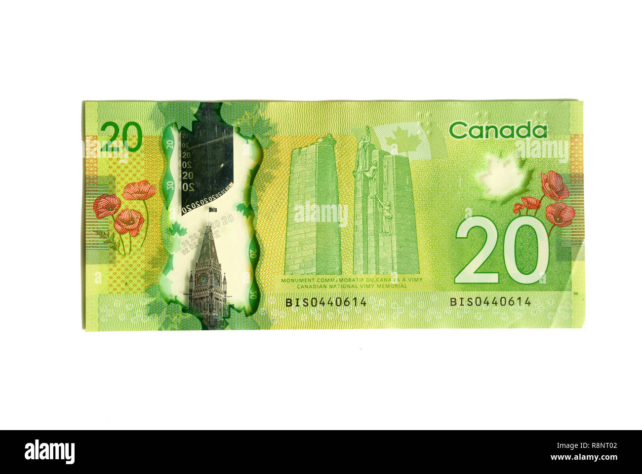 L'argent canadien et de changement. Banque D'Images