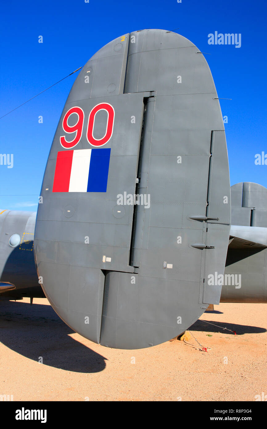 1951 RAF britannique Shackelton avion Avro de patrouille maritime à l'affiche au Pima Air & Space Museum à Tucson, AZ Banque D'Images