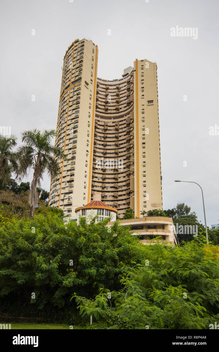 Pearl Apartments Outram Park, banque, Singapour Banque D'Images