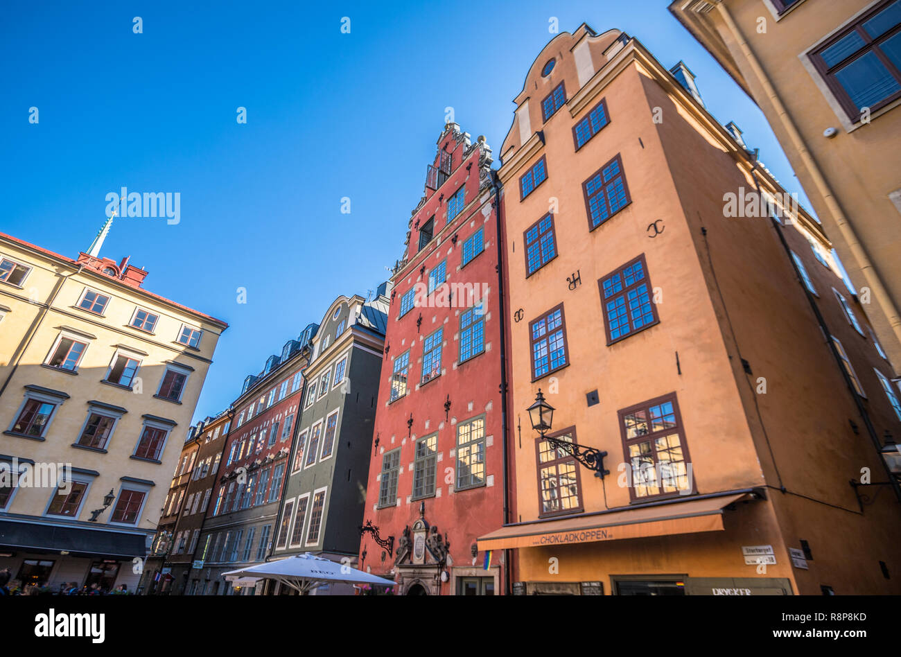Vieux Gamla Stan à Stockholm en Suède Banque D'Images