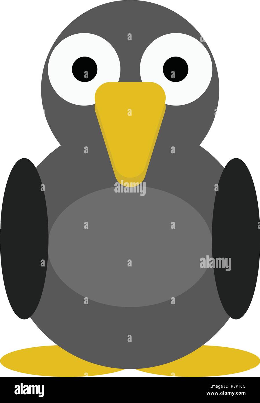 Pigeon oiseau vector illustration d'un cute cartoon personnage animal pour les enfants. Illustration de Vecteur