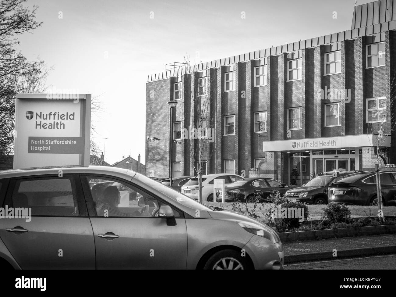 Le Nuffield Health private hospital de Newcastle-under-Lyme dans Staffordshire Banque D'Images