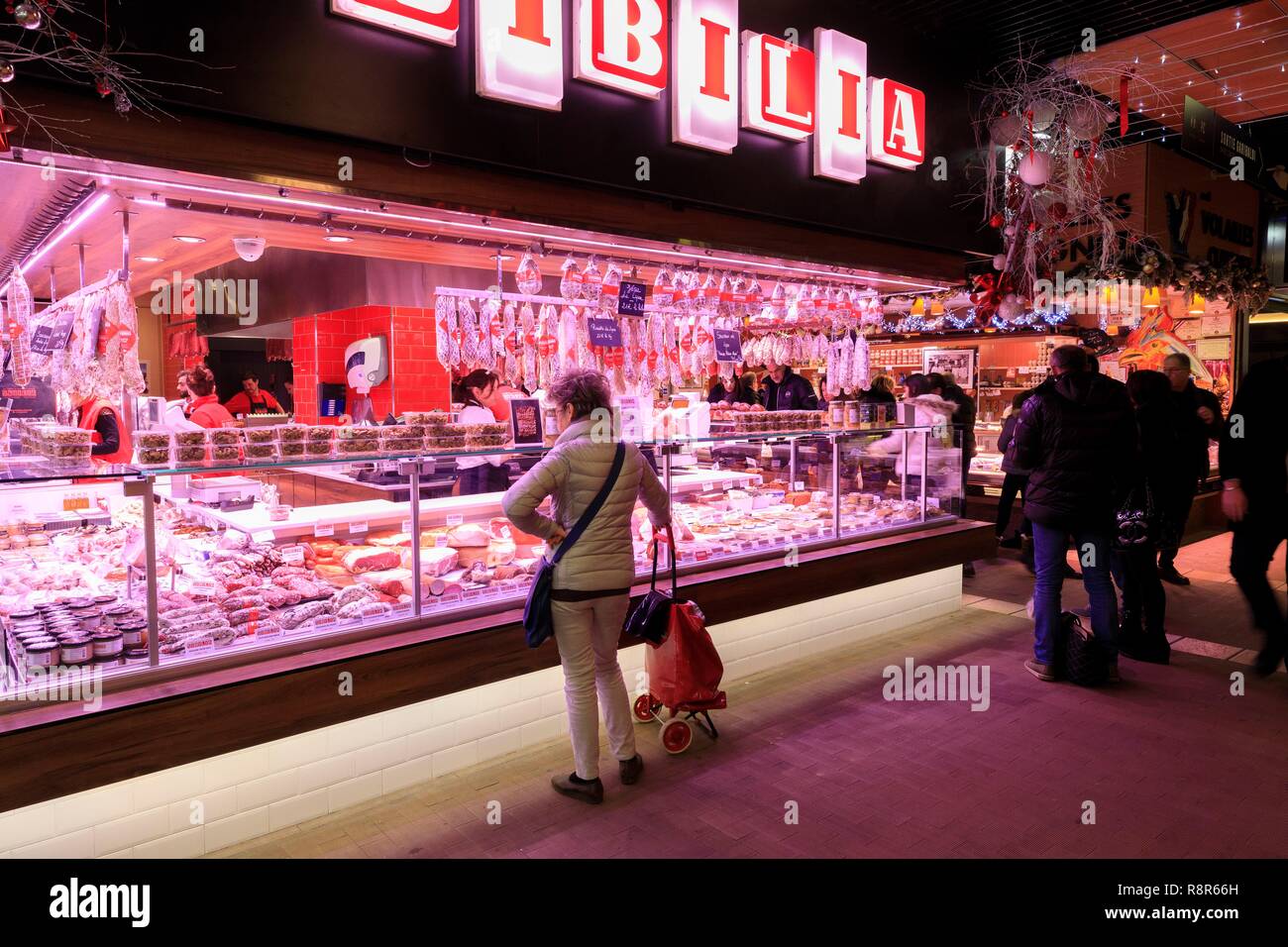 France, Rhône, Lyon, 3ème arrondissement, quartier de La Part Dieu, Cours Lafayette, Lyon Halles Paul Bocuse Banque D'Images
