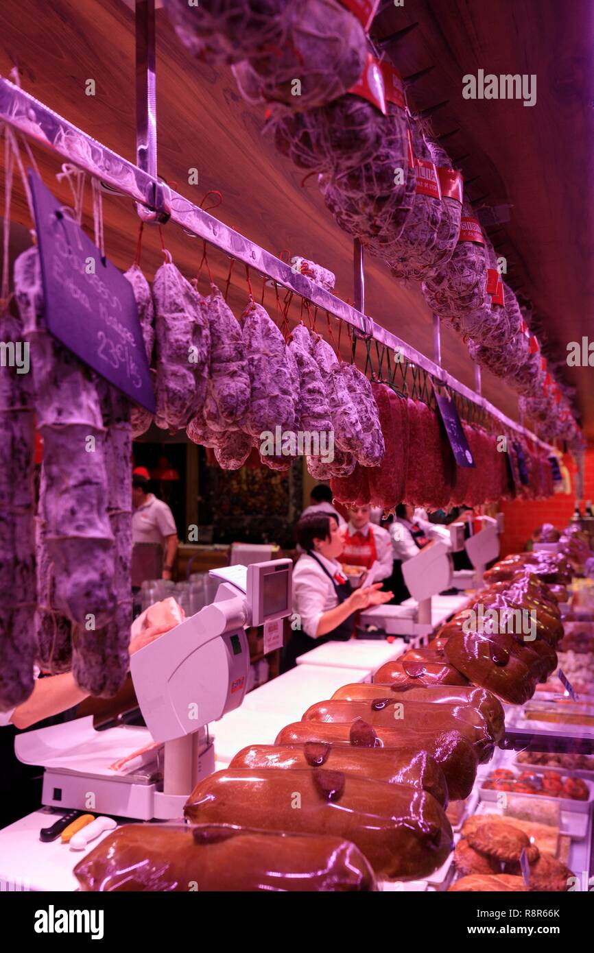 France, Rhône, Lyon, 3ème arrondissement, quartier de La Part Dieu, Cours Lafayette, Lyon Halles Paul Bocuse Banque D'Images