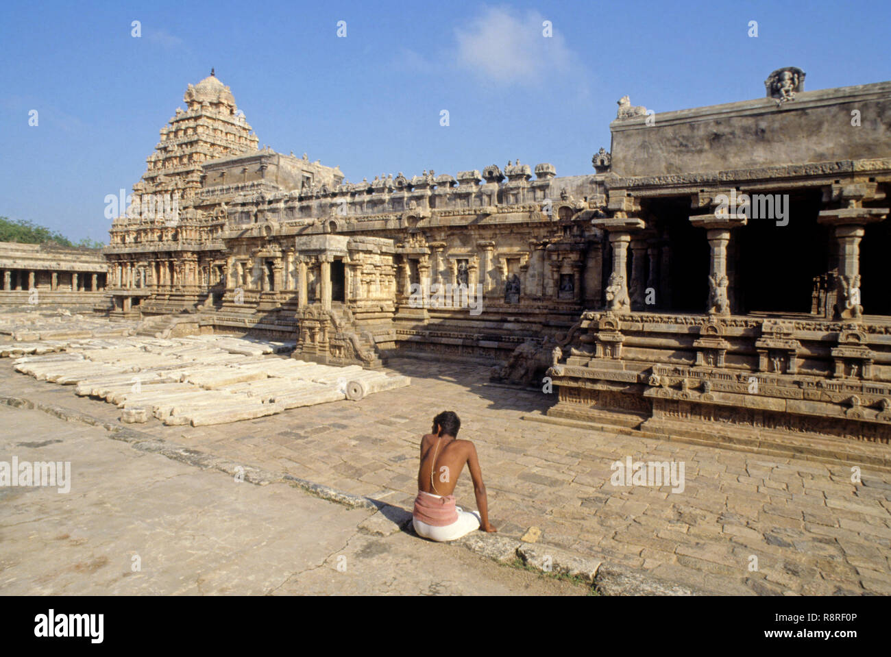 Temple Airatesvara, Thanjavur, Tamil Nadu, Inde Banque D'Images