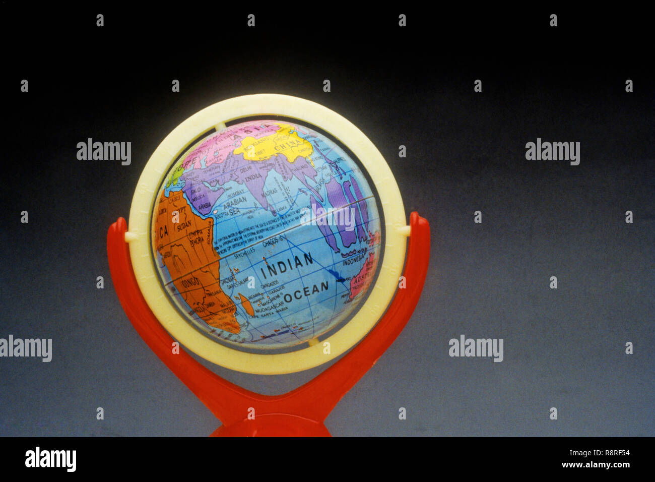 Globe montrant l'Inde Banque D'Images