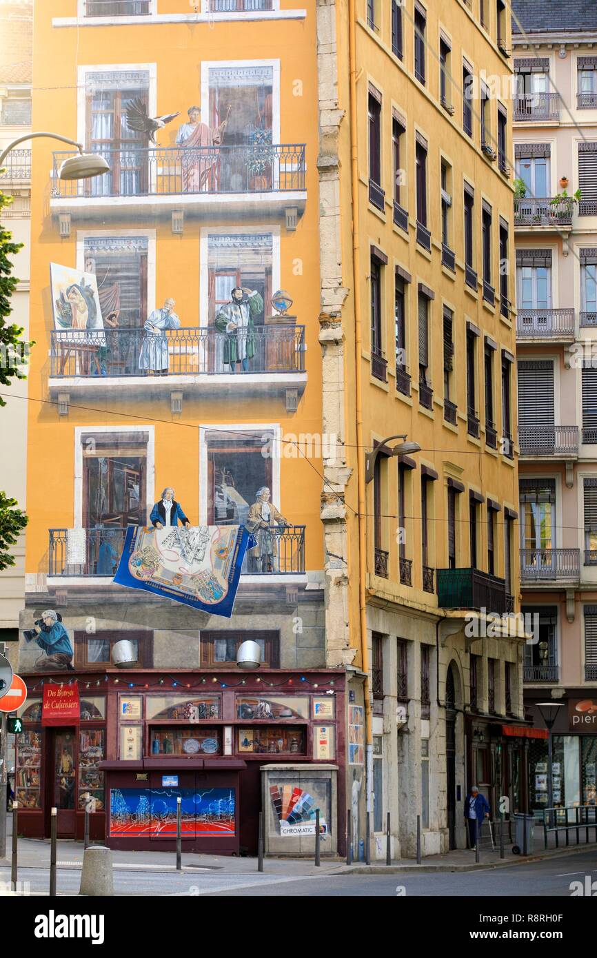 France, Rhône, Lyon, 1ème arrondissement, quartier des terreaux, quai