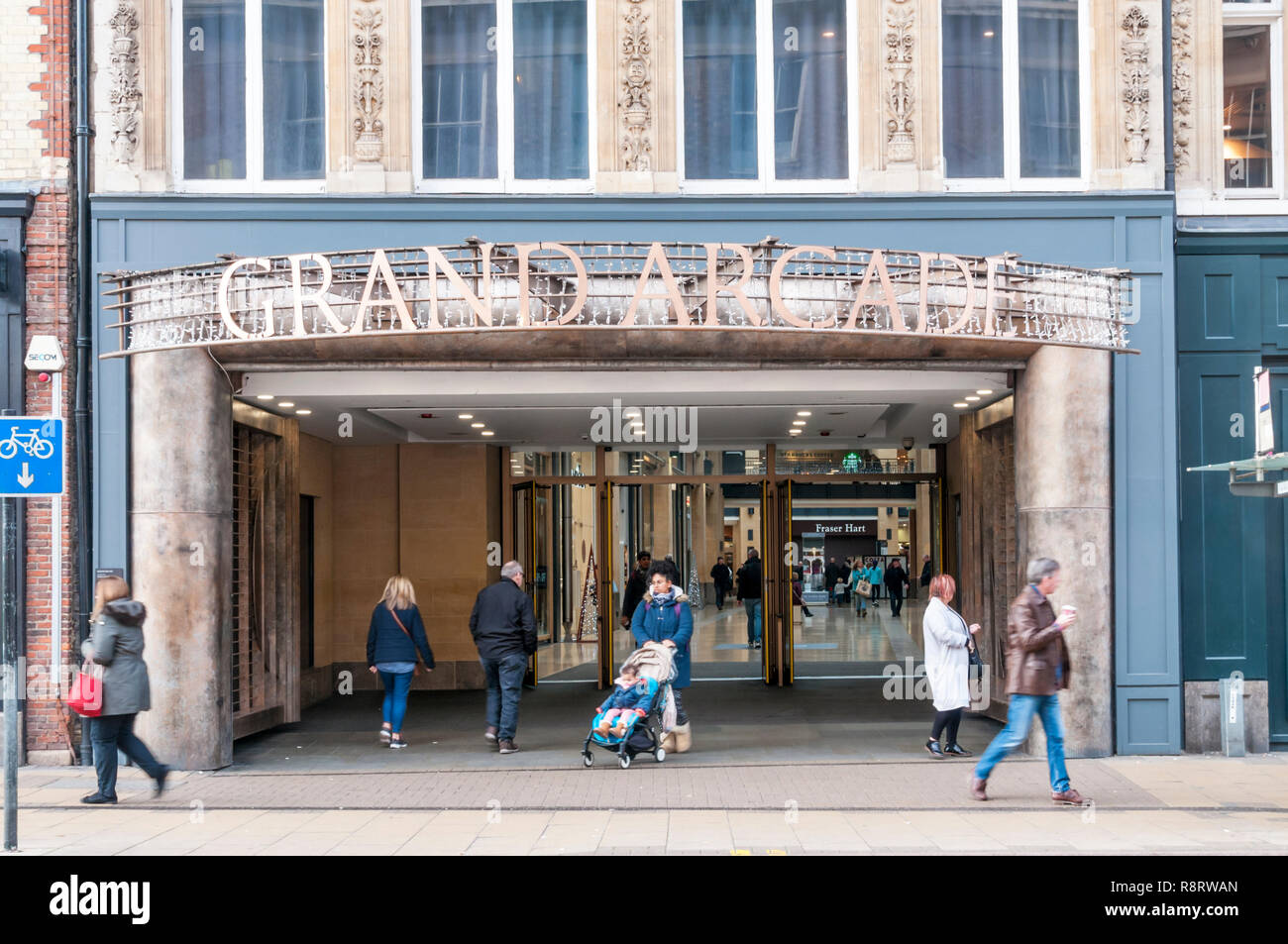 L'entrée de la grande arcade, Cambridge. Banque D'Images