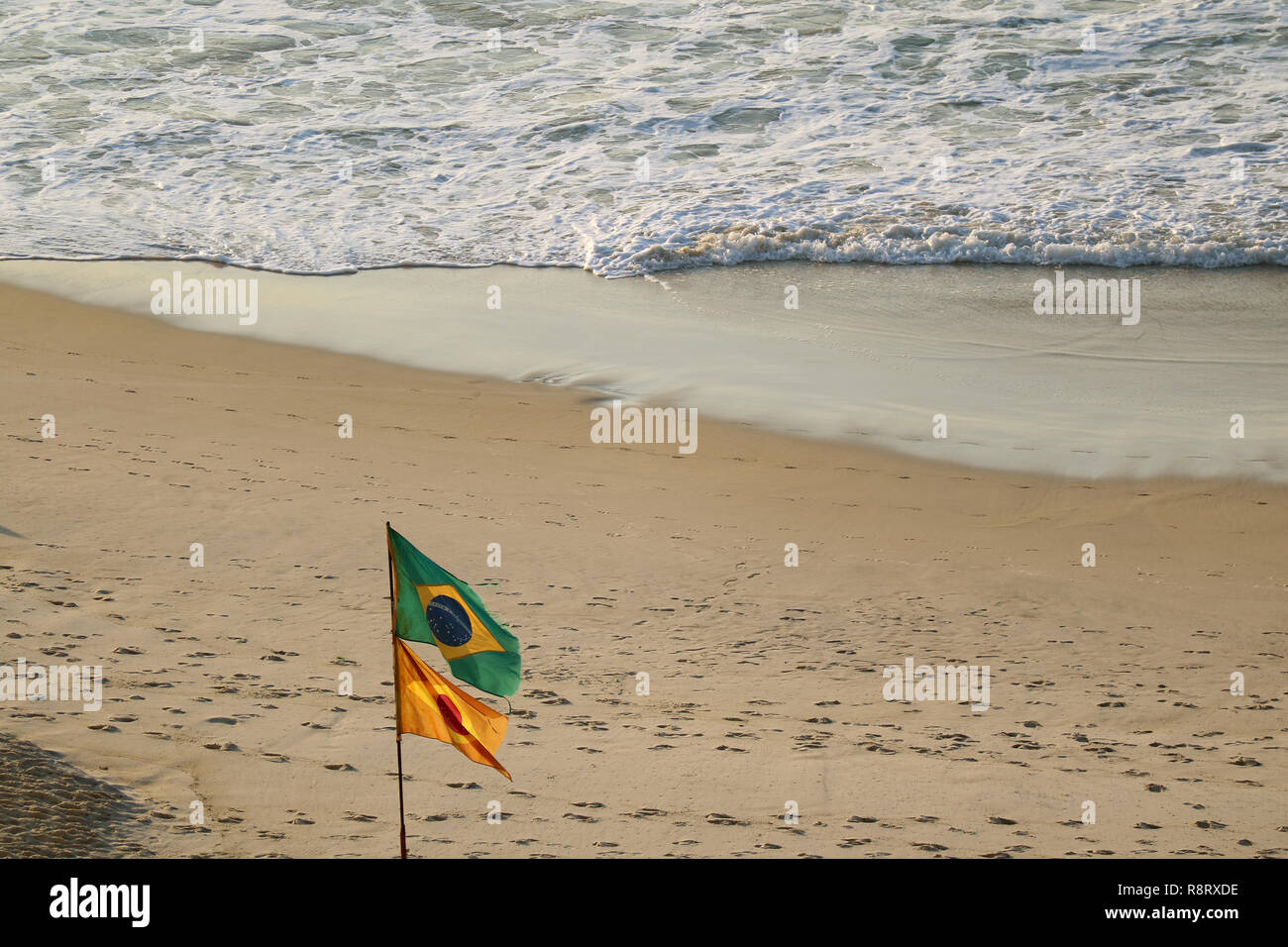 Brazil flag beach Banque de photographies et d’images à haute — free download