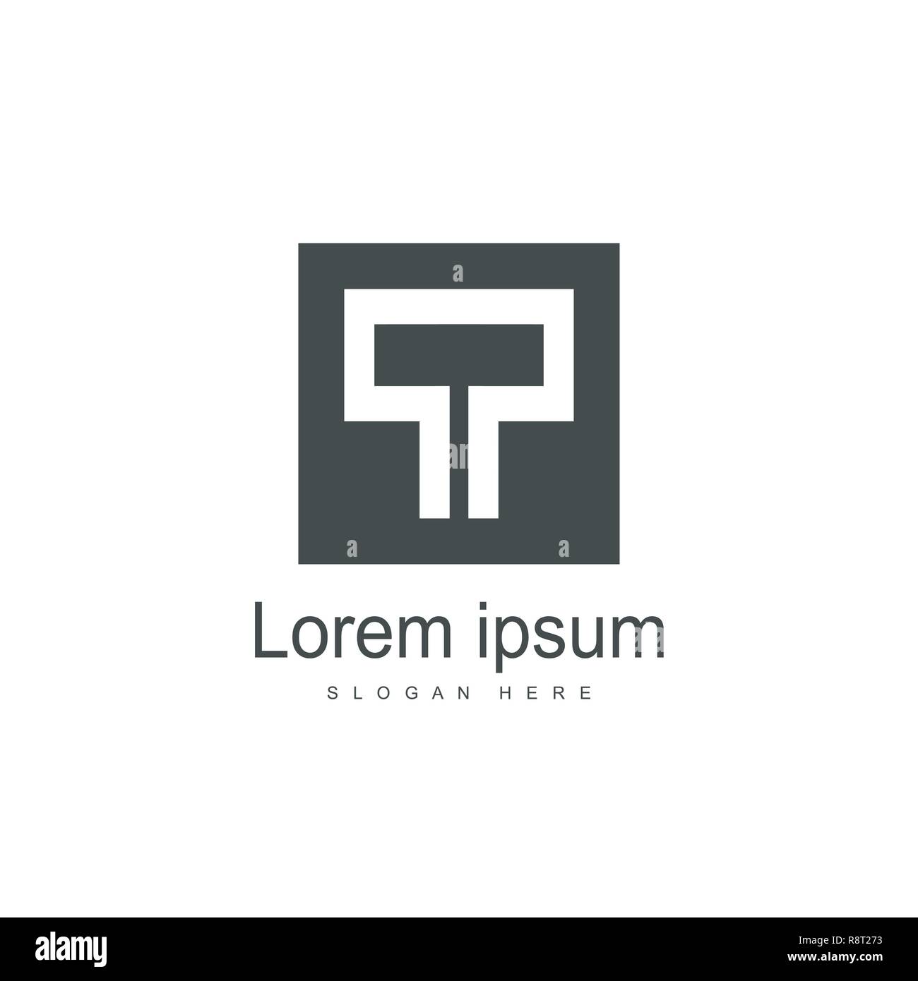 Lettre initiale vecteur Conception Modèle Logo PP Illustration de Vecteur