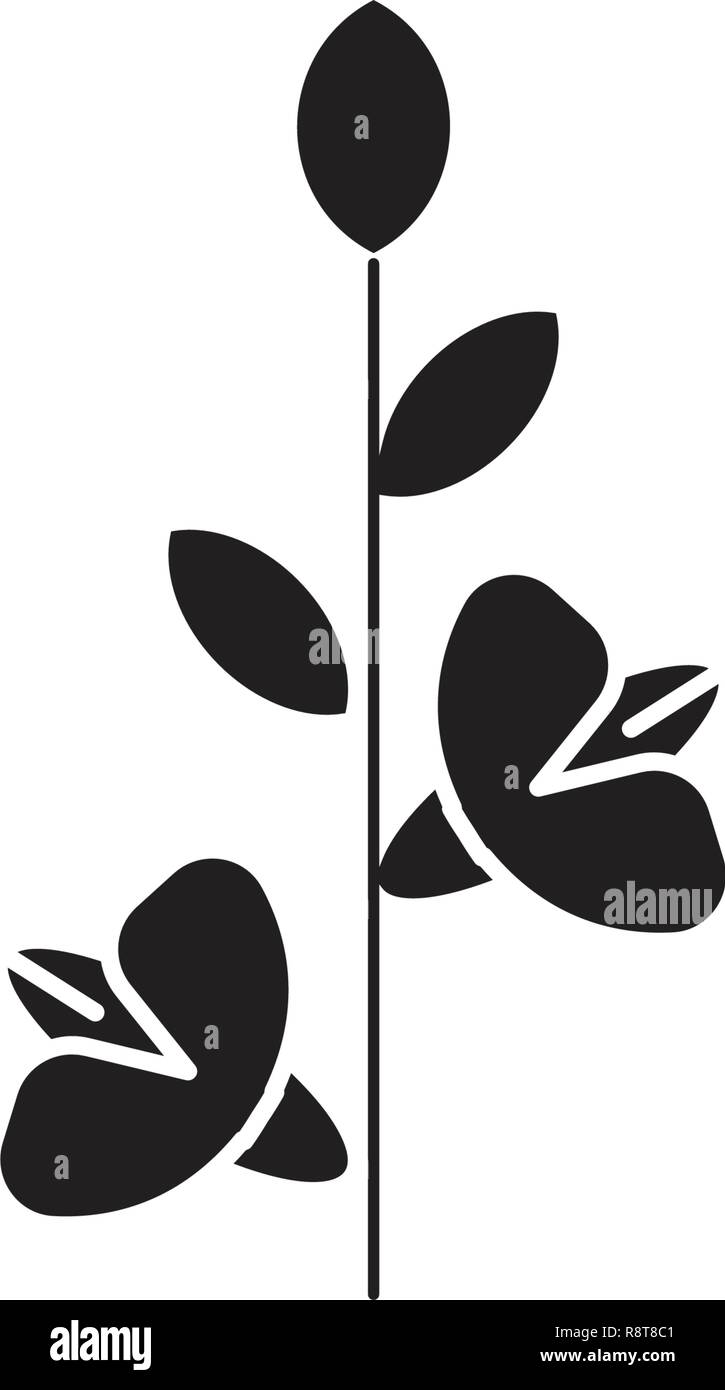 Gladiola vecteur icône noire concept. Gladiola télévision illustration, sign Illustration de Vecteur