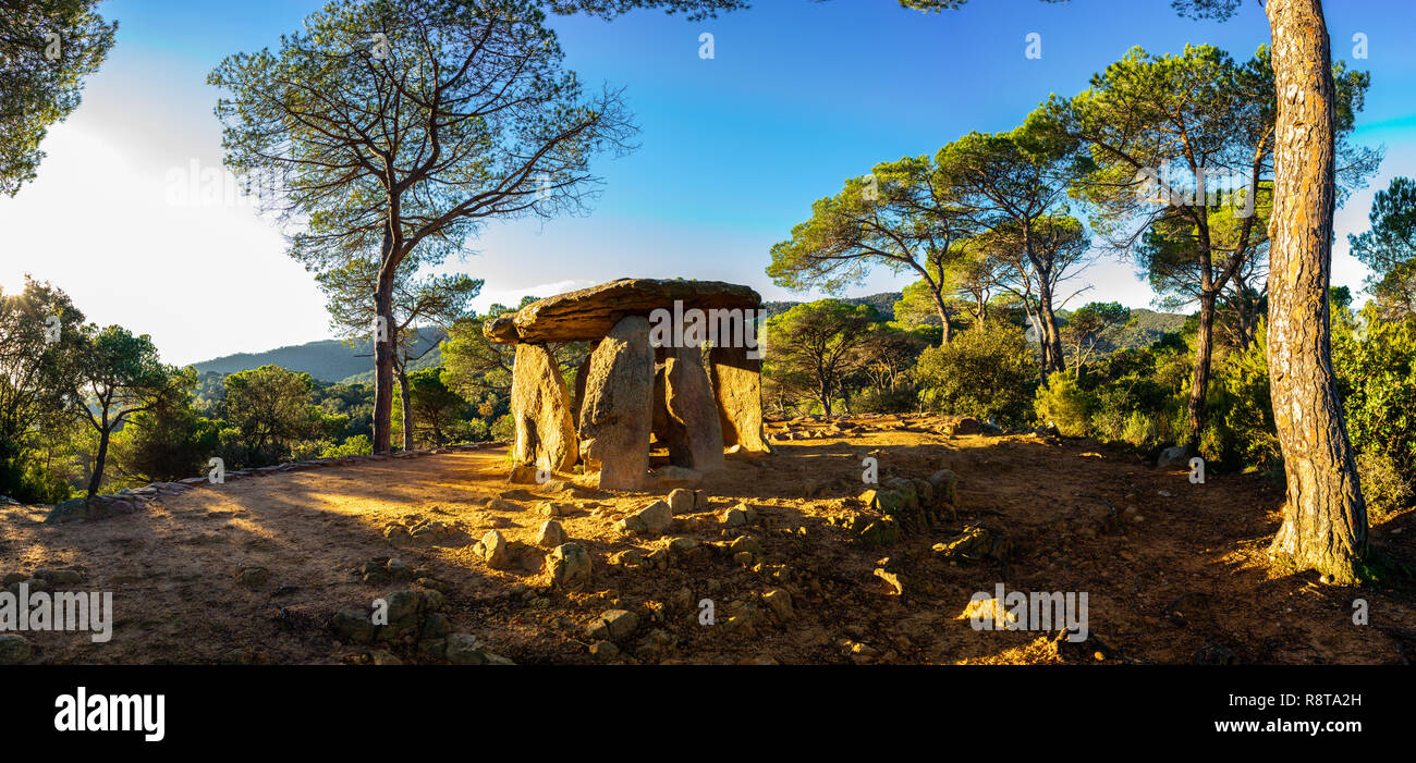 Dolmen de Pedra gentil Banque D'Images