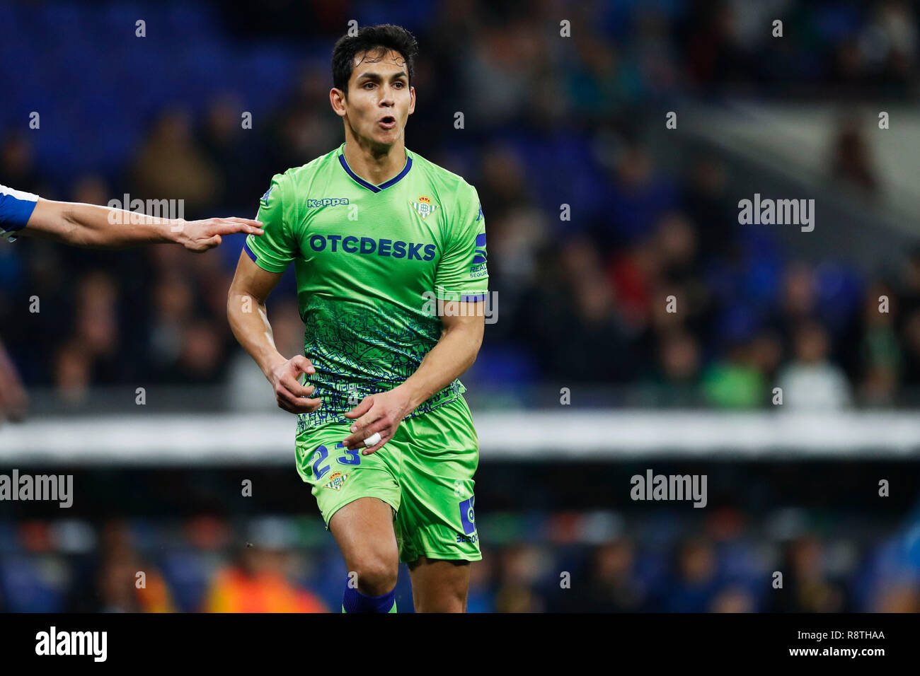 Aissa Mandi (Betis), décembre16, 2018 - Football/soccer : Espagnol Primera Division 'Liga Santander' match entre le RCD Espanyol 1-3 Real Betis à RCDE Stadium À Cornella de Llobregat, Espagne. Credit : D.Nakashima/AFLO/Alamy Live News Banque D'Images