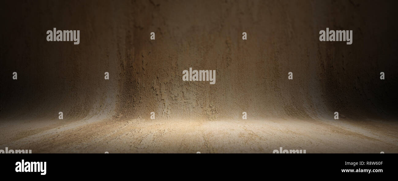 Beige gris panneaux plâtrés texture background, bannière. Mur vide et marbre pour présentation, copy space Banque D'Images