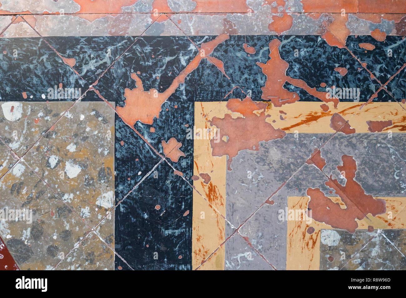 En détail en marbre italien au motif Royal Palace Banque D'Images