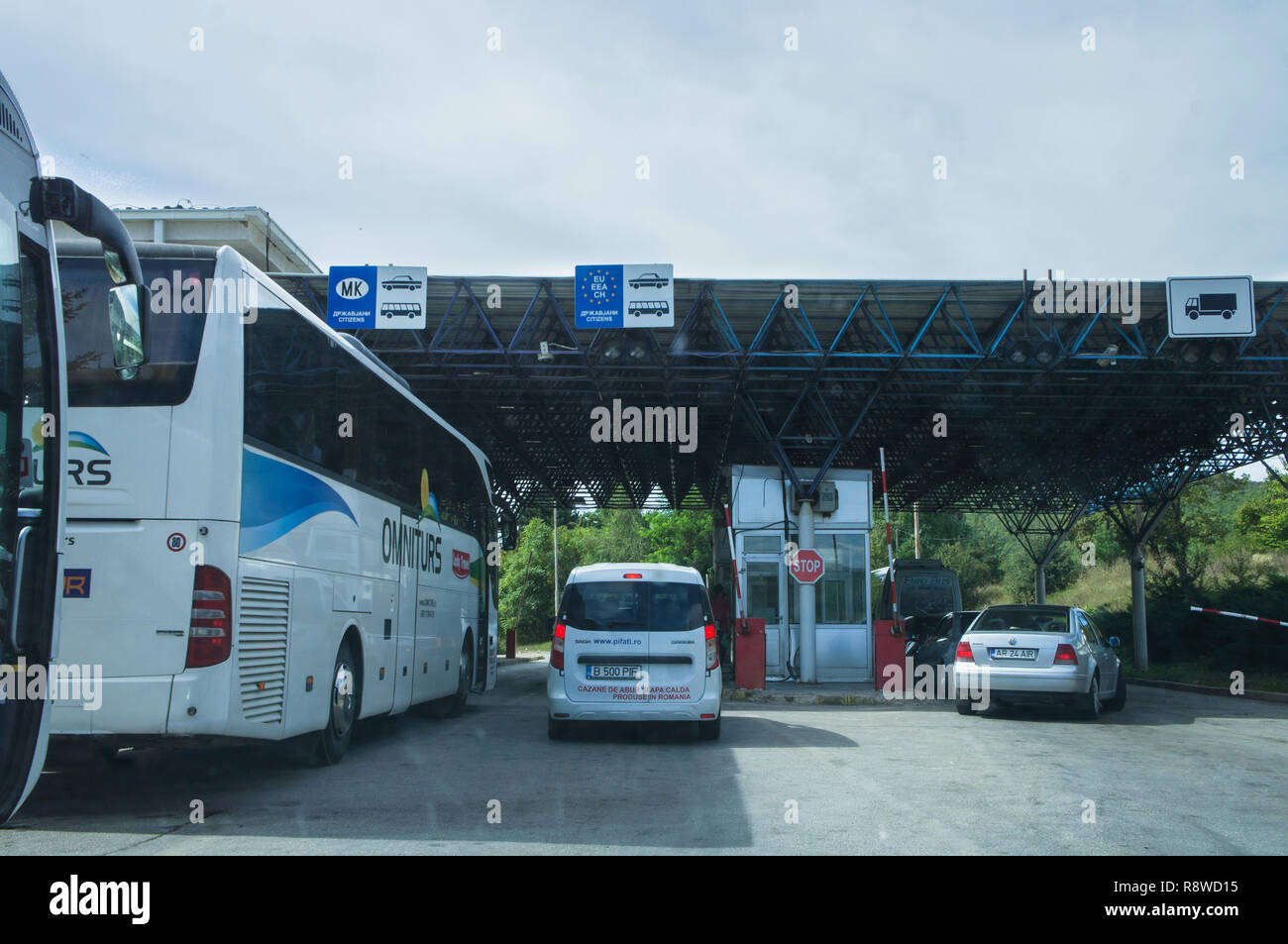 Kjafasan/Qafe Thane border crossing, Macédoine, Albanie - MK-ALB, le 5 septembre 2018. (CTK Photo/Libor Sojka) Banque D'Images