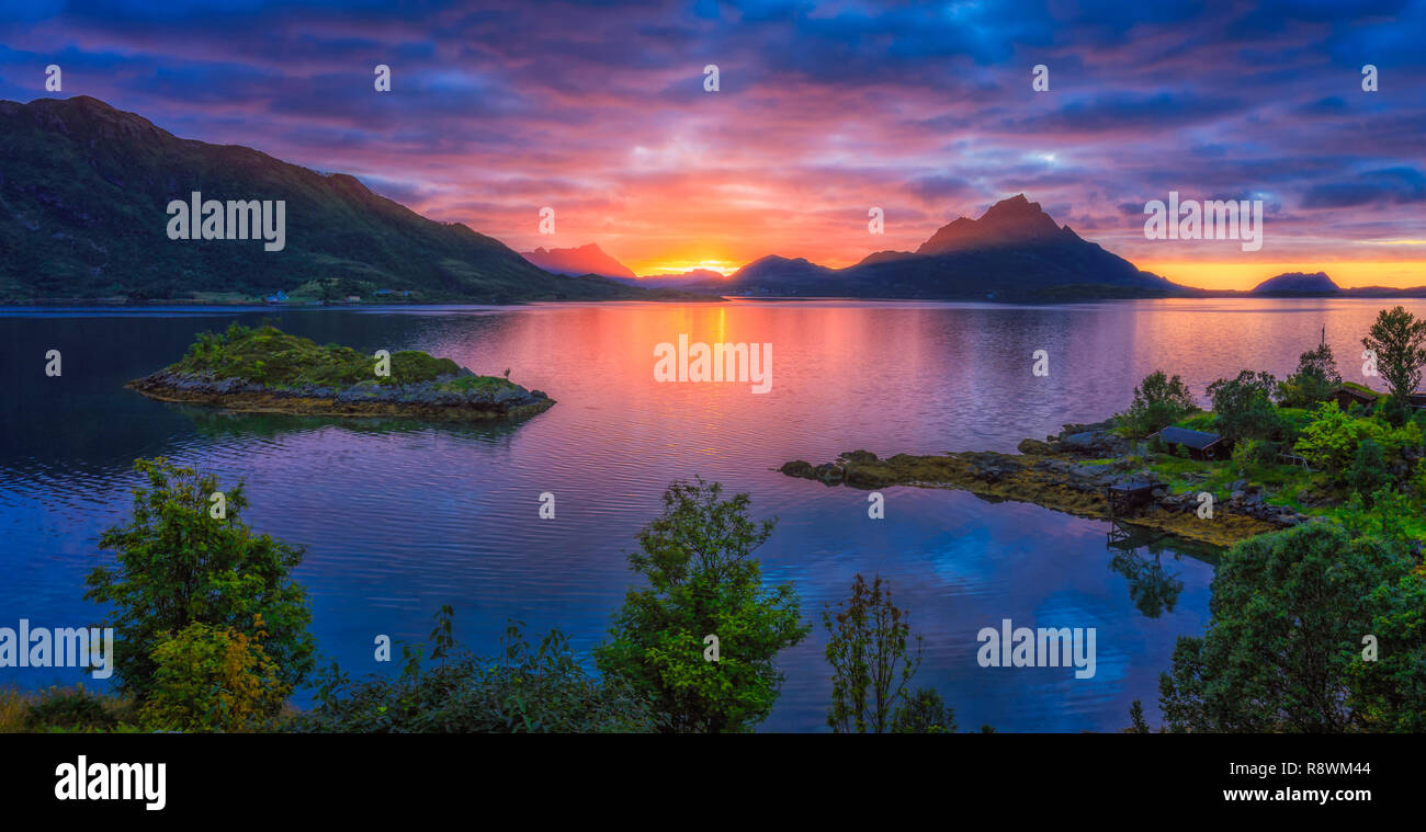 Lofoten, Norvège Banque D'Images