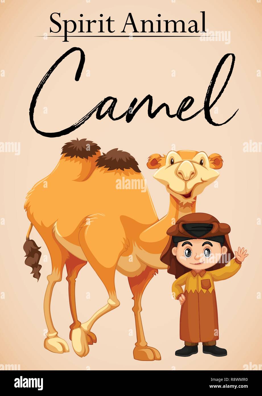 Un esprit animal camel illustration Illustration de Vecteur
