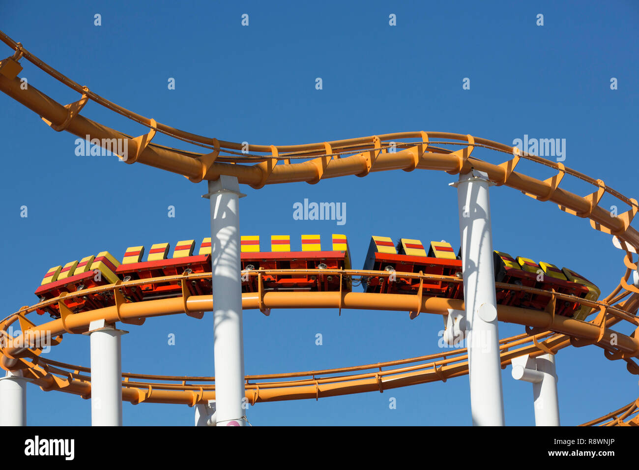 Coaster Rolller, Pacific Park, Santa Monica, Californie, USA Banque D'Images