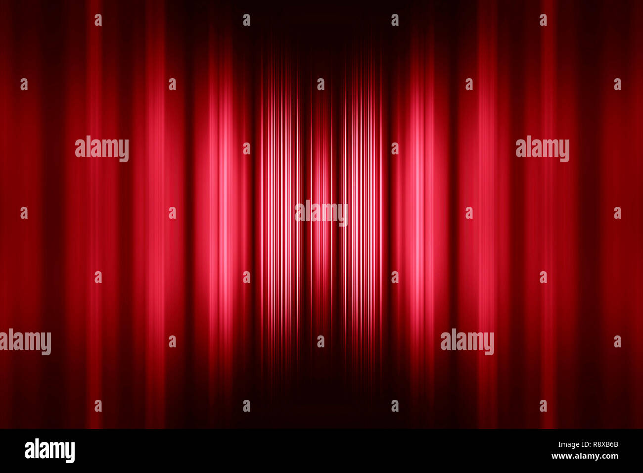Vitesse de fond rouge à rayures avec centre de mise au point sélective Banque D'Images