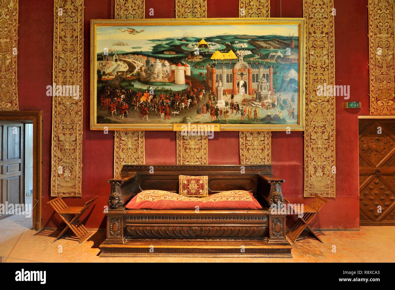 Peinture Chateau De Chambord Banque D Image Et Photos Alamy