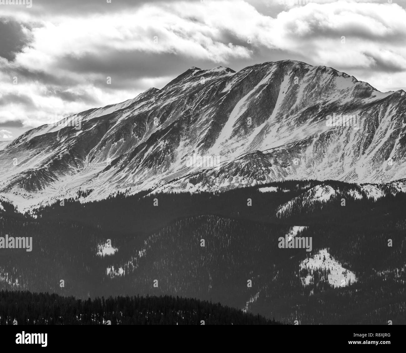 Photographié à Keystone, Colorado. Lieu idéal pour le ski ou le snowboard ou autres activités d'hiver. Banque D'Images