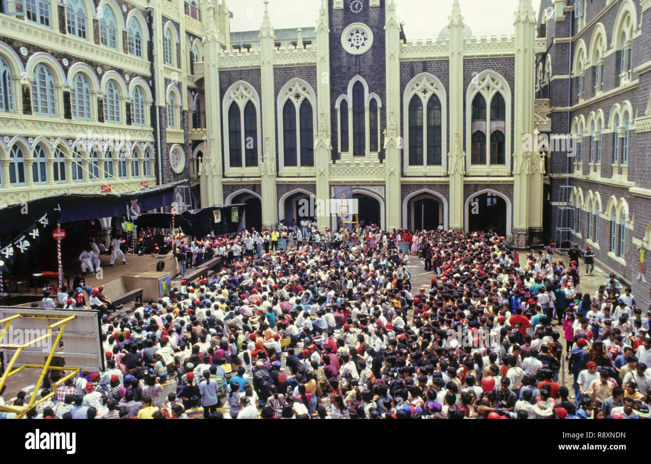 Journée annuelle au Collège St Xavier, Mumbai, Maharashtra, Inde Banque D'Images