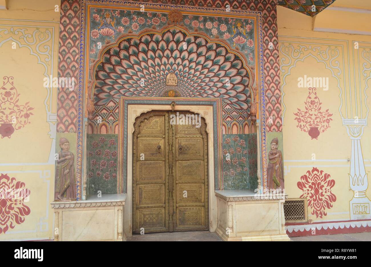 La porte de Lotus-Palace-Jaipur Ville/Aquitaine/Inde Banque D'Images