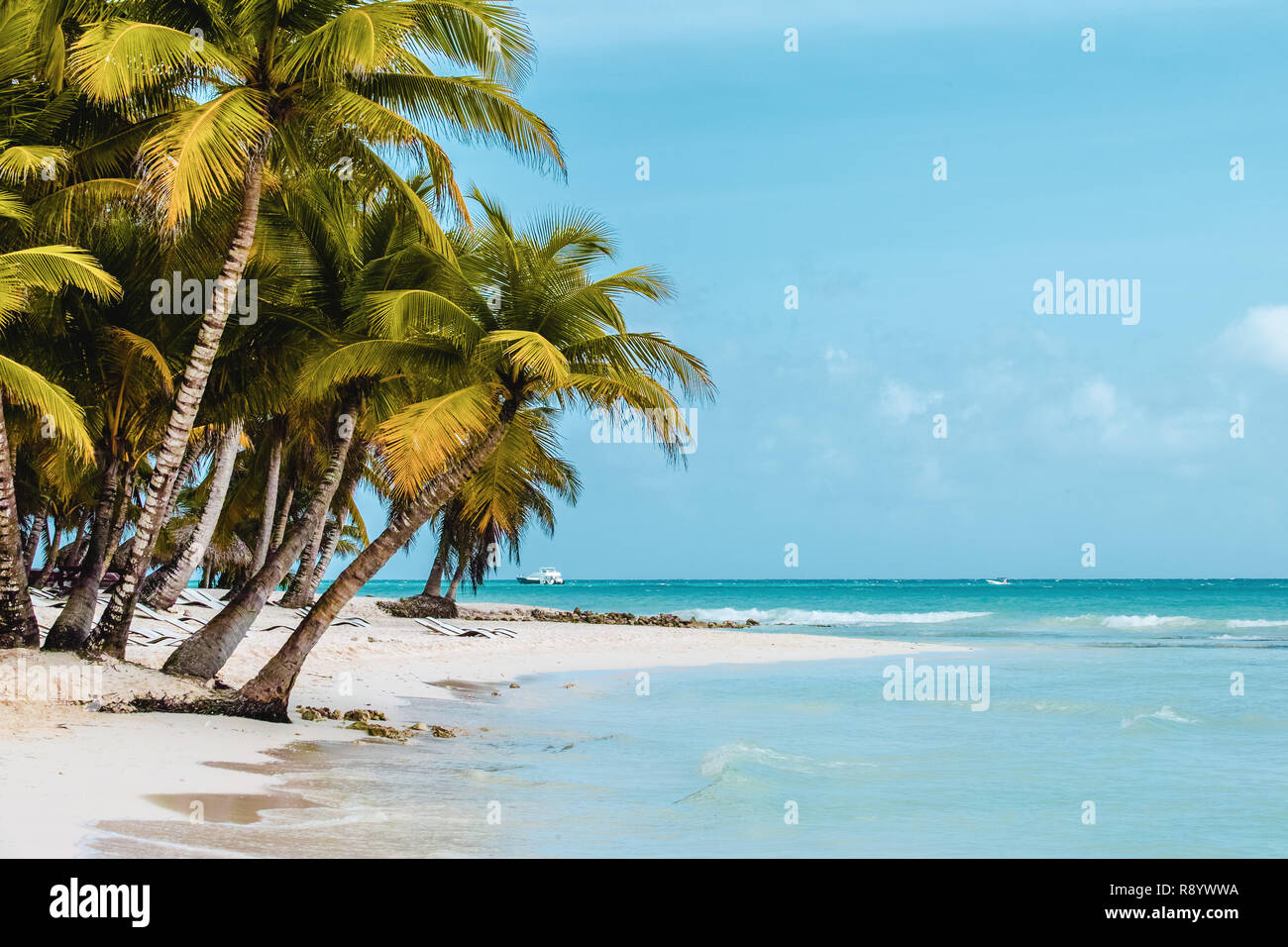 Photo de plages de Bavaro à Punta Cana, République Dominicaine Banque D'Images