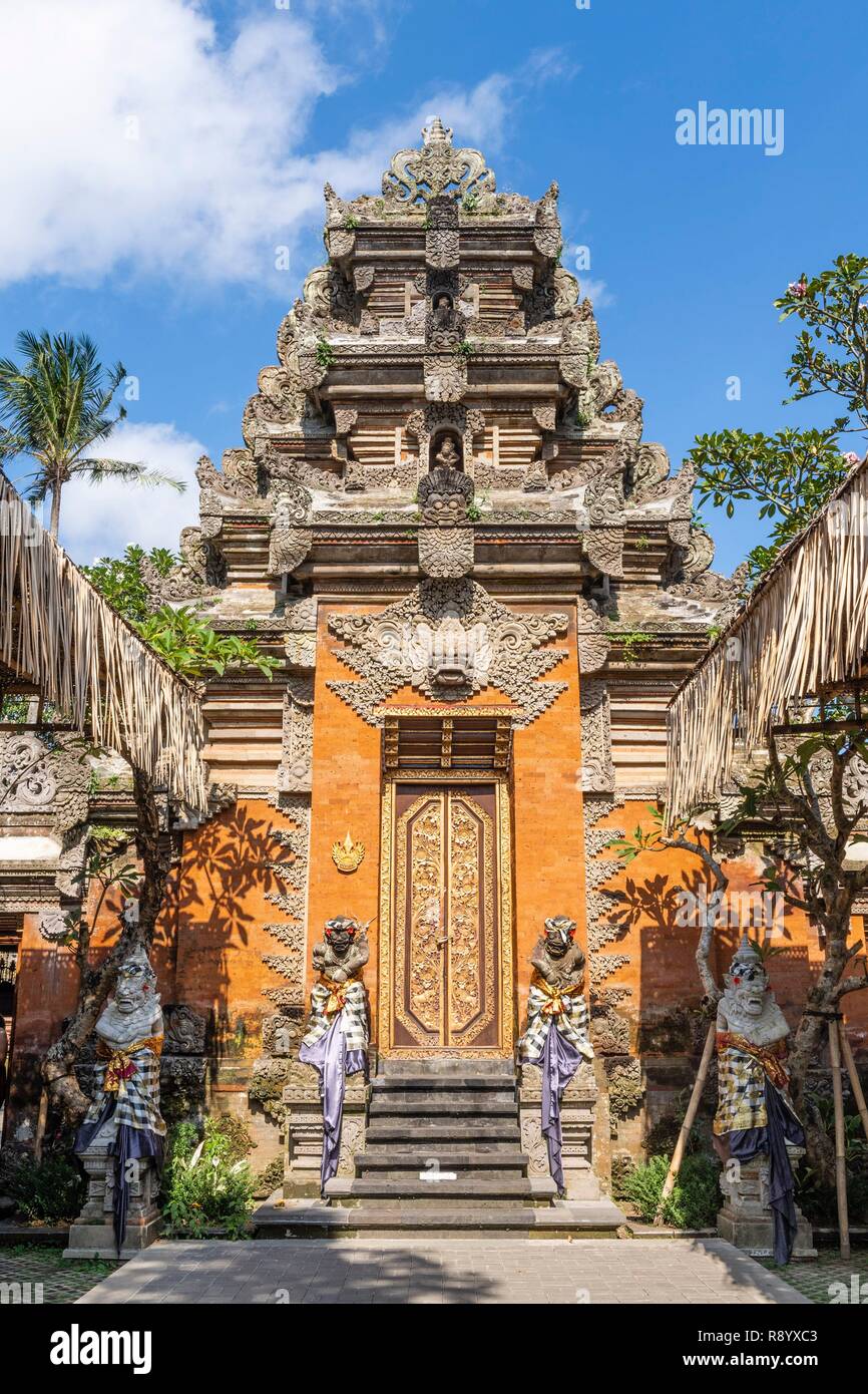 L'INDONÉSIE, Bali, Ubud, Palais Royal Banque D'Images