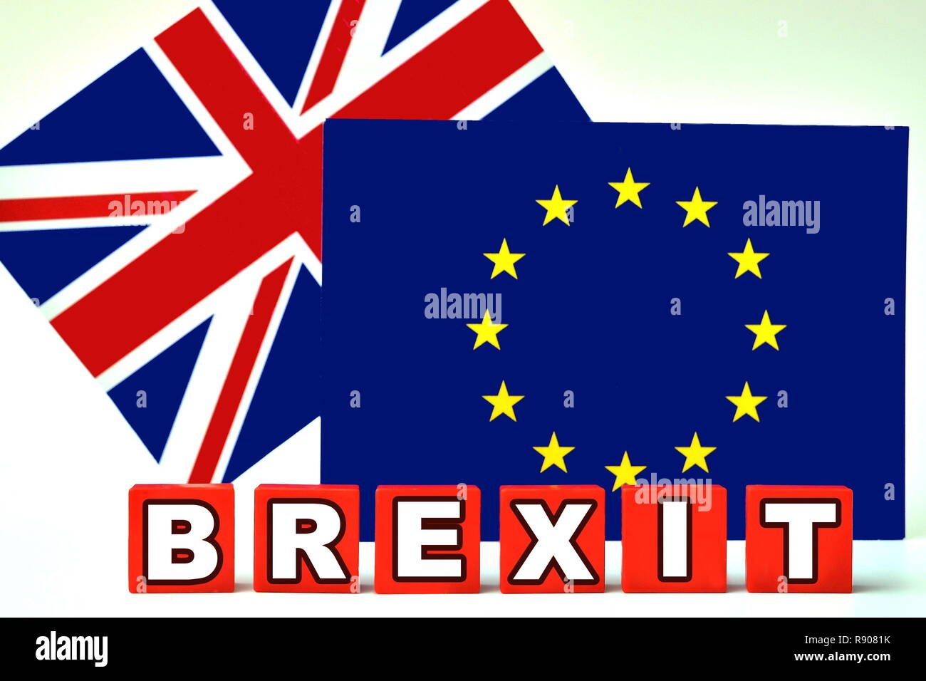 Illustration - BREXIT, drapeau UE, Grande-Bretagne, référendum, vote. (Photo/CTK Petr Svancara) Banque D'Images