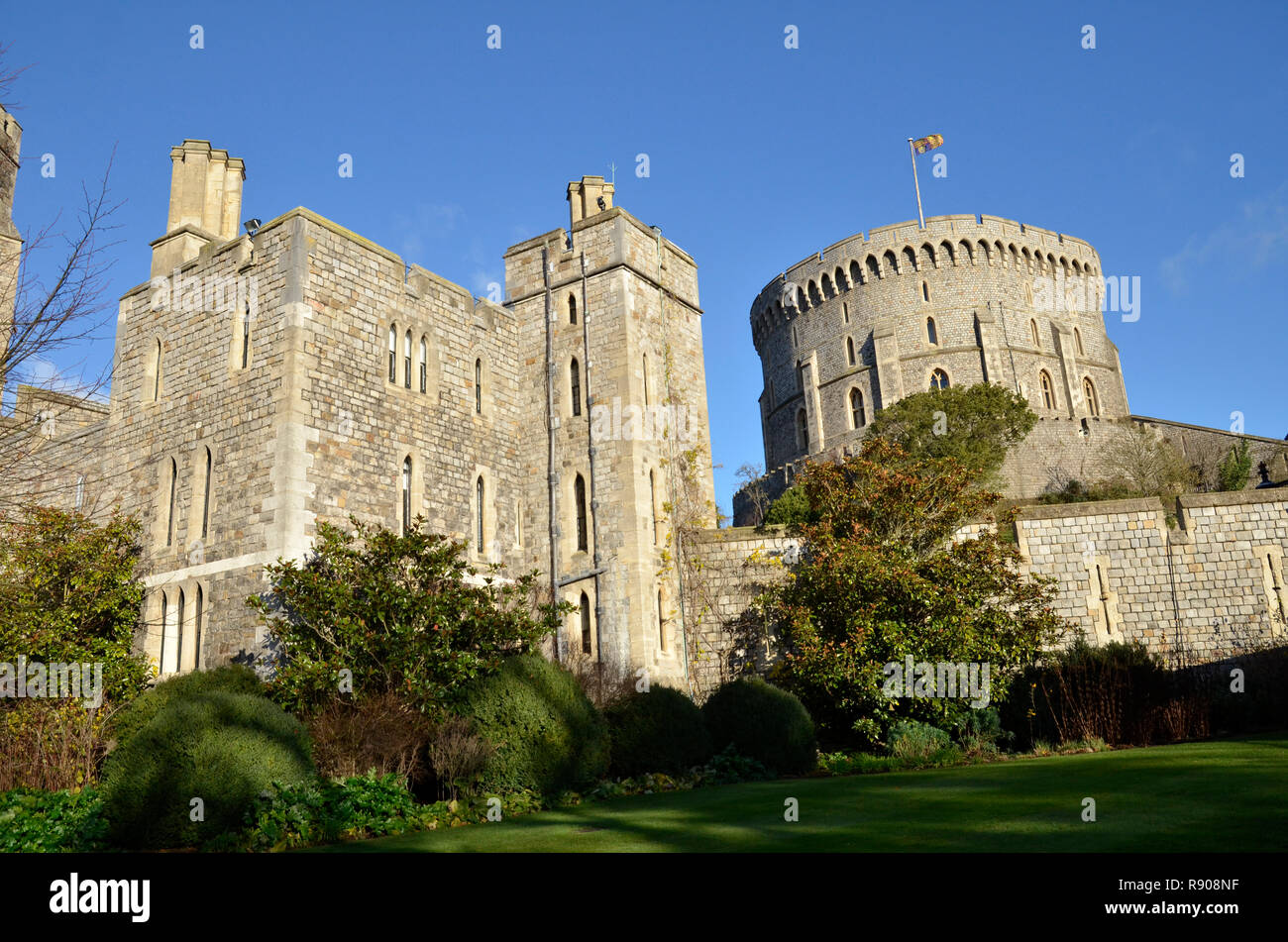 Le Château de Windsor, résidence de la reine Elizabeth II à Windsor, Berkshire, Angleterre Banque D'Images