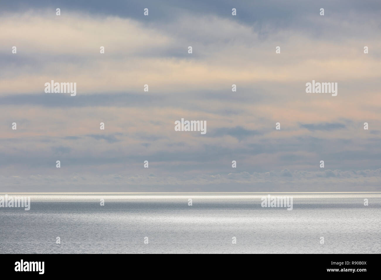 Seascape abstract au crépuscule Banque D'Images