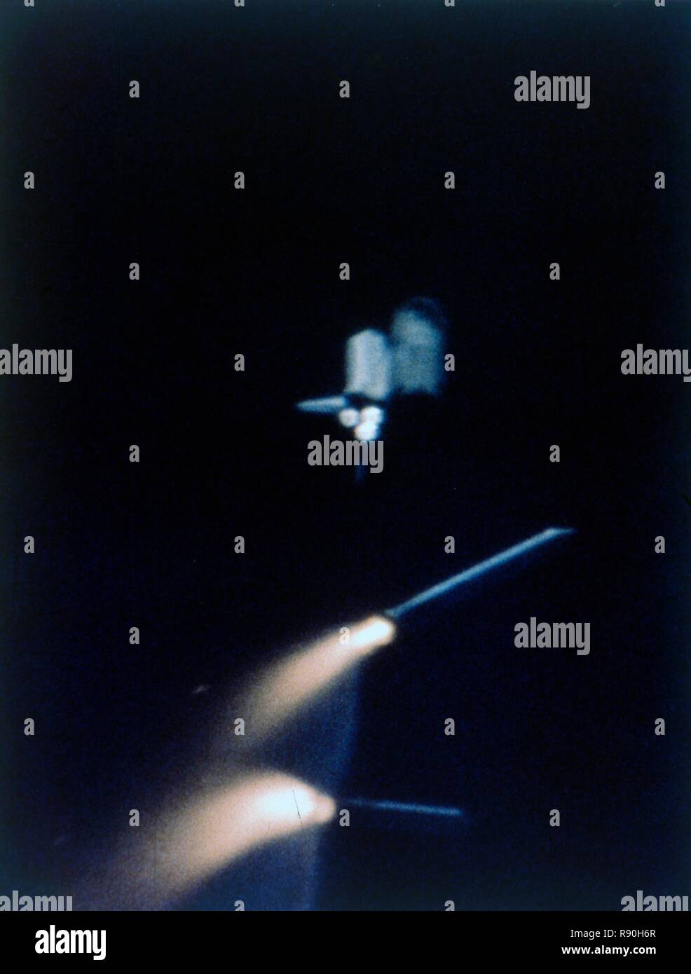 Atome se sépare, premier vol de la navette spatiale, le 12 avril 1981. Organisateur : la NASA. Banque D'Images