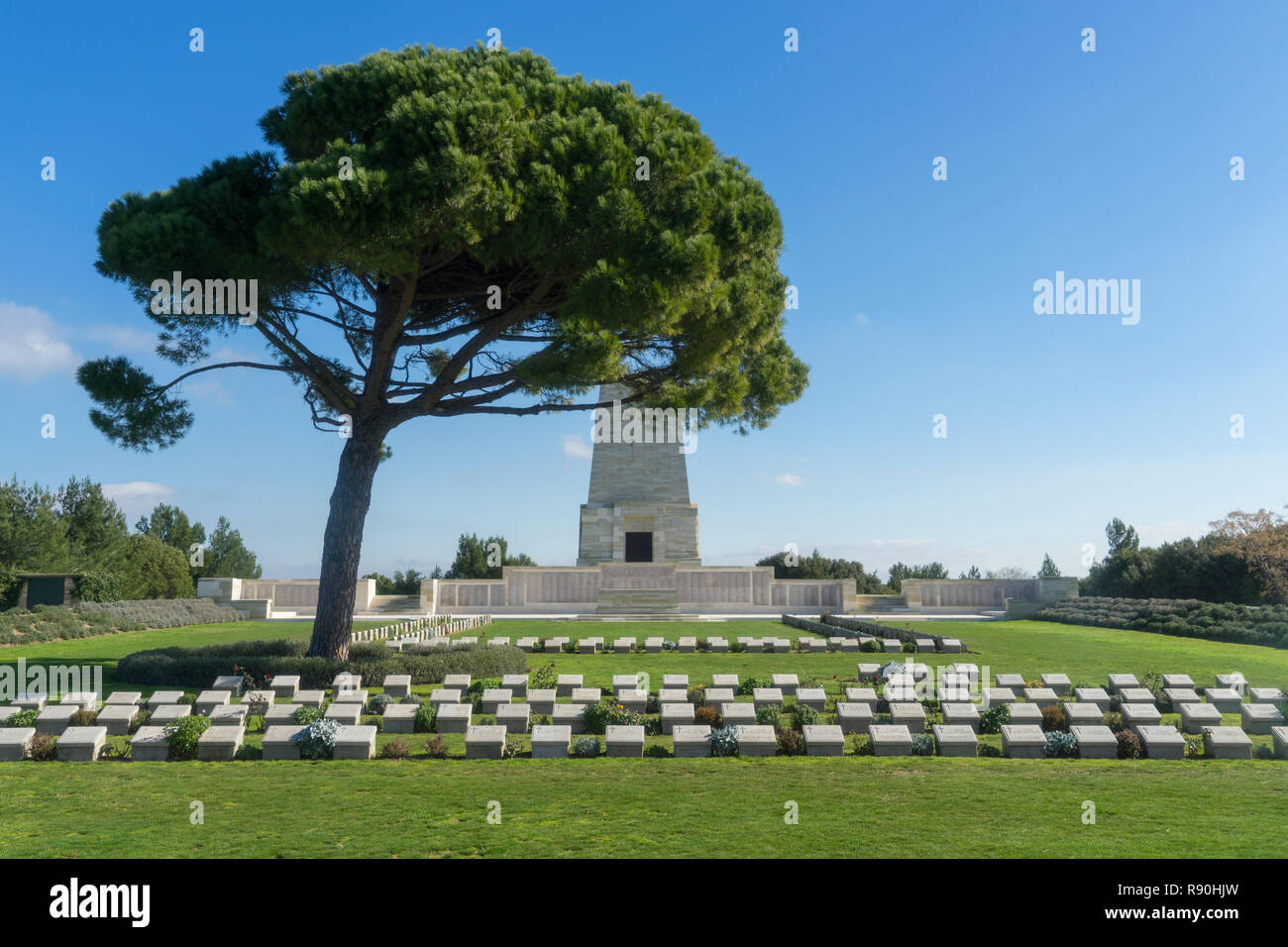 Cimetière de Lone Pine Banque D'Images